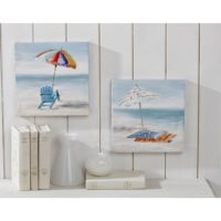 Lot de 2 tableaux toiles bord de mer Becquet sur 3Suisses.fr – 24,90 euros