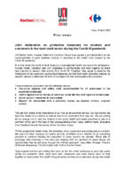 Press Release UNI x Auchan x Carrefour – 04.09.20